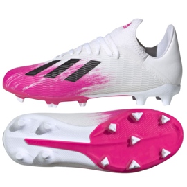 Chuteiras Adidas X 19.3 Fg Jr EG7150 multicolorido branco