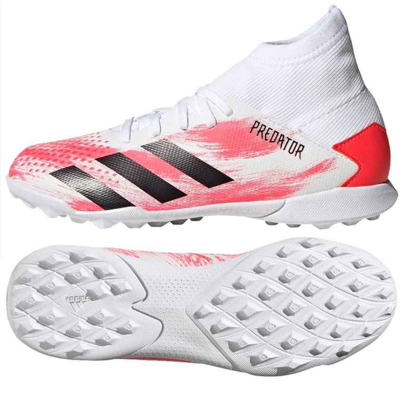 Chuteiras Adidas Predator 20.3 Tf Jr EG0929 multicolorido branco