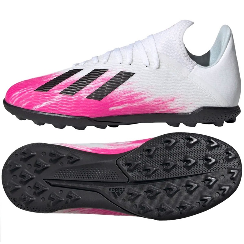 Chuteiras Adidas X 19.3 Tf Jr EG7174 multicolorido branco