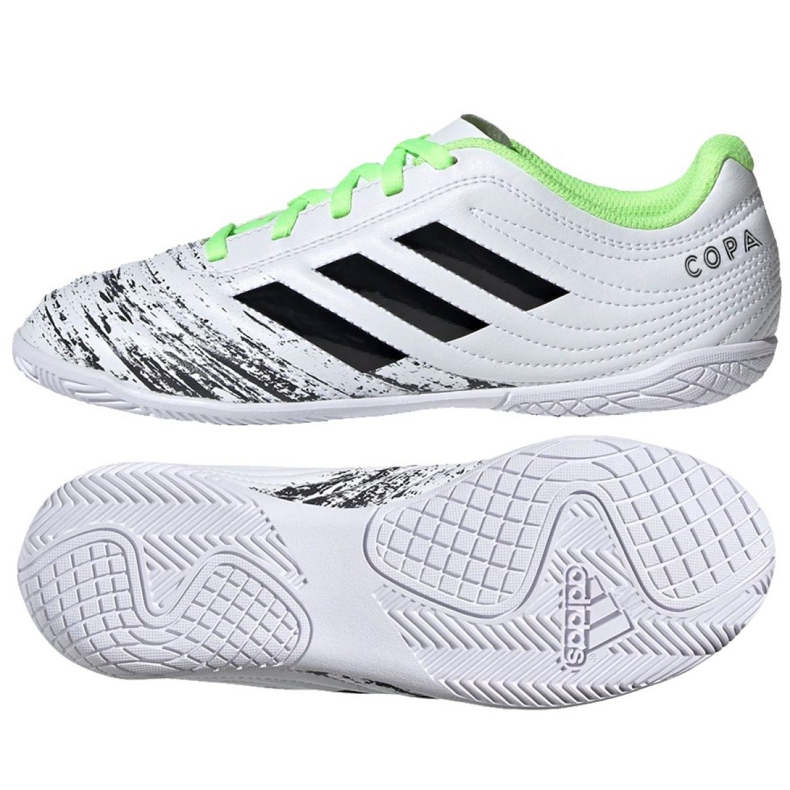 Sapatos de interior adidas Copa 20.4 In Jr EF1927 multicolorido branco Sapatos de interior adidas Copa 20.4 In Jr EF1927 multicolorido branco