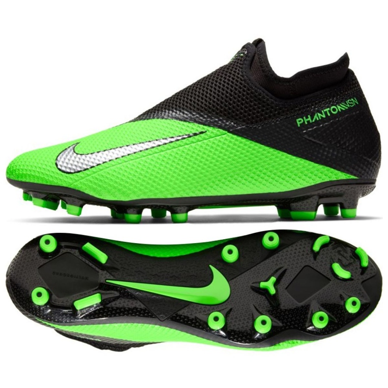 Chuteiras Nike Phantom Vsn 2 Academy Df Fg Mg M CD4156-306 multicolorido verde
