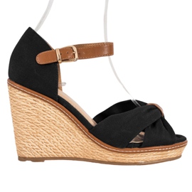 SHELOVET Sandálias de salto alto preto