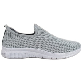 Super Mode Calçados Esportivos Slip-on cinza