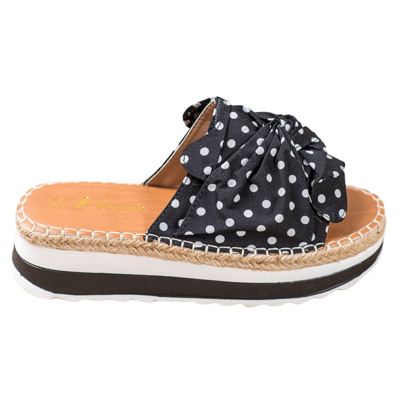 SHELOVET Chinelos em plataforma alta preto