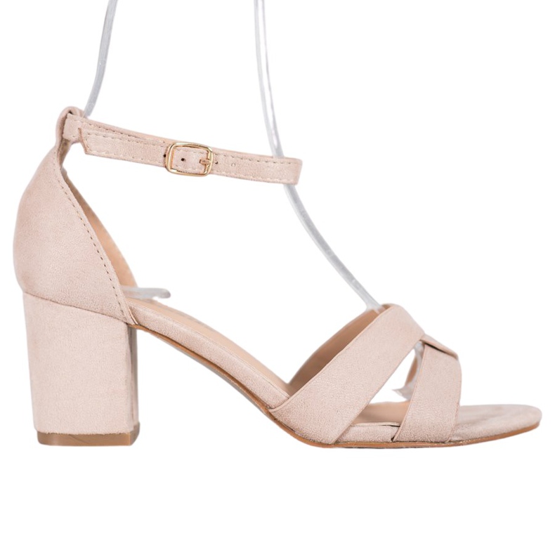 Mannika Sandálias de camurça castanho