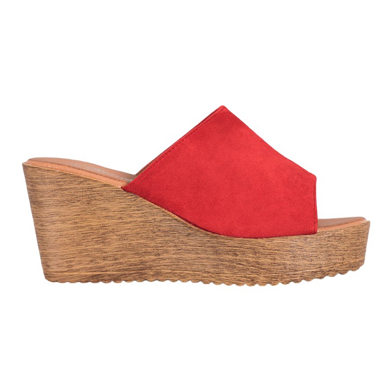 Renda Sandálias de salto alto vermelho