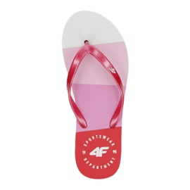 Flip-flops 4F W H4L20 KLD004 branco vermelho