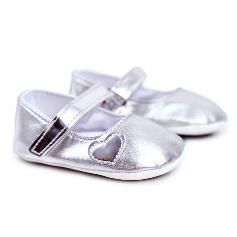 Apawwa Tênis infantil com velcro Baptism Silver Bellawa cinza Apawwa Tênis infantil com velcro Baptism Silver Bellawa cinza