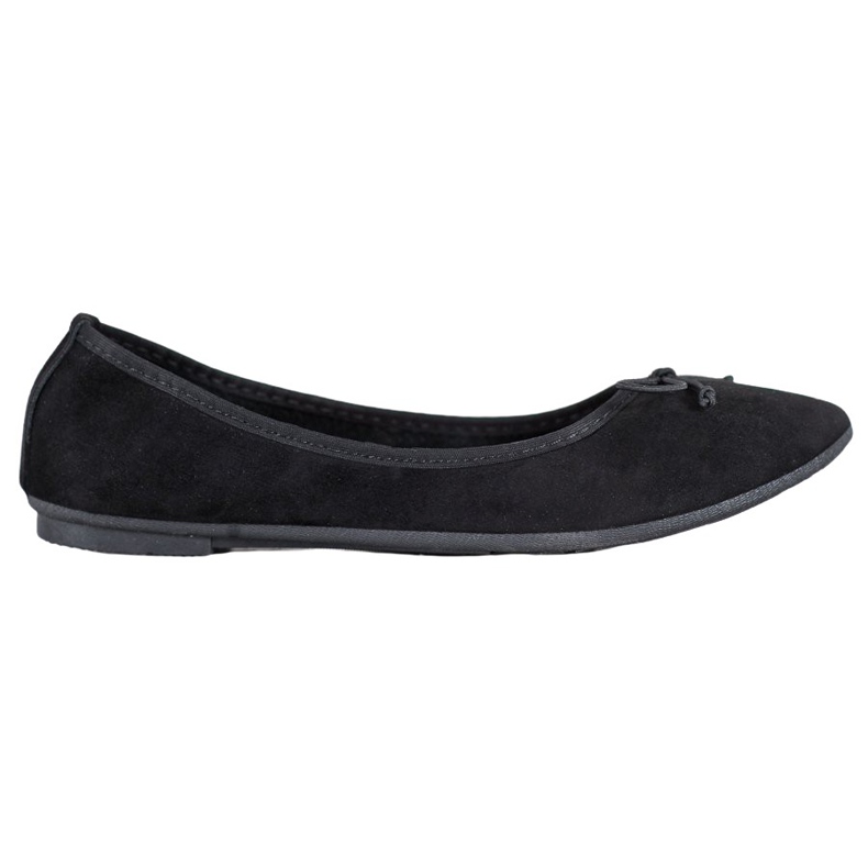 Diamantique Bailarinas casuais de camurça preto