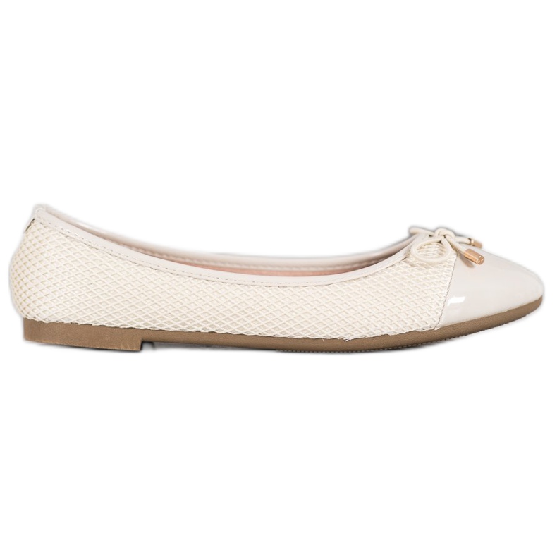 Diamantique Bailarinas com malha castanho