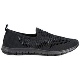 Bona Slipons Openwork preto