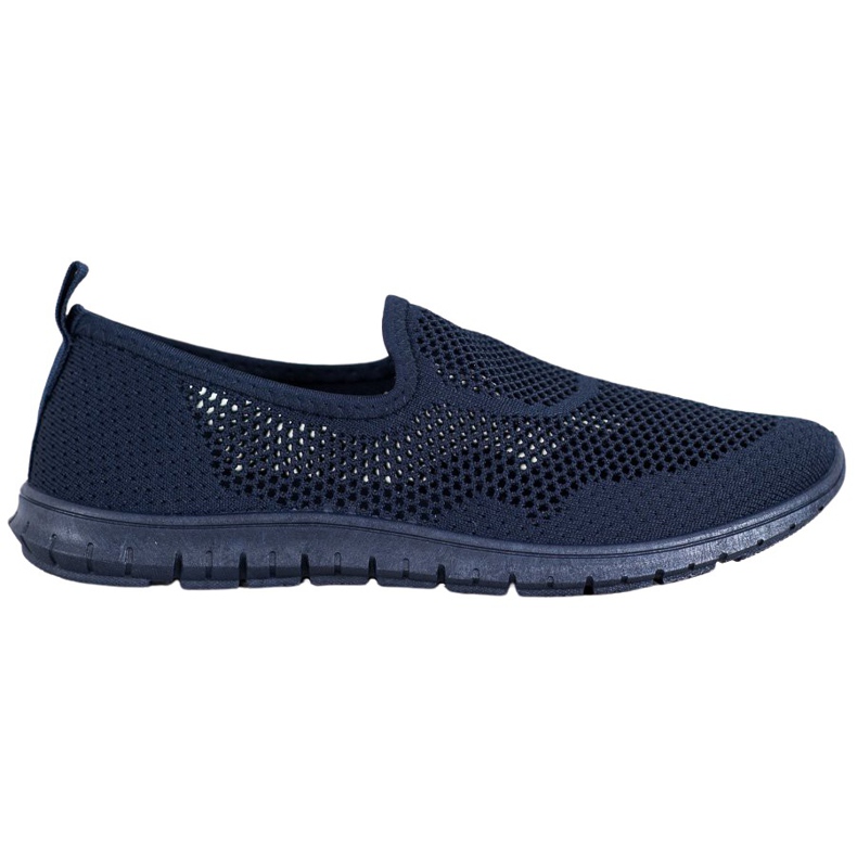 Bona Slipons Openwork azul marinho azul