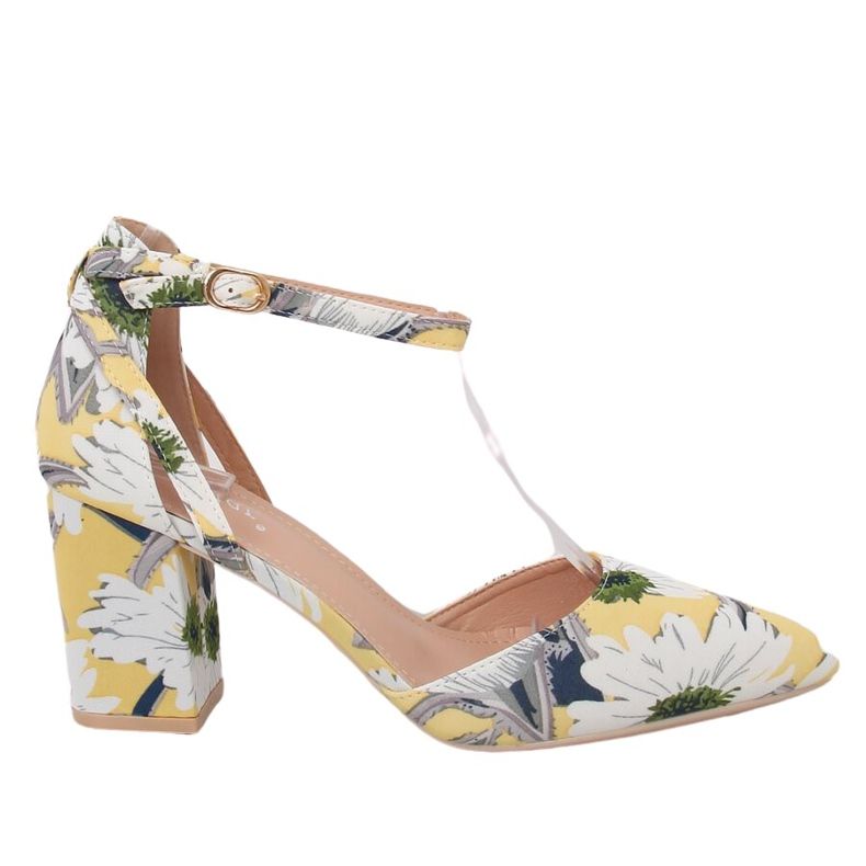 Bombas no poste com flores LE076P Amarelo multicolorido