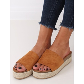 Chinelos espadrilles camel 10-215 Camel marrom