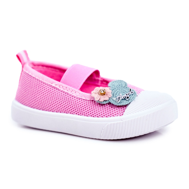 Le Scarpe Tênis infantil de velcro rosa Estienne