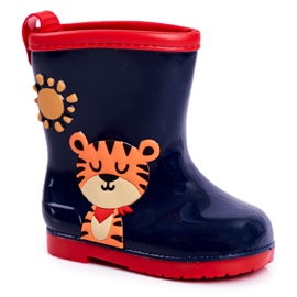 Botas de chuva de borracha para crianças. Azul marinho Tigger azul-marinho