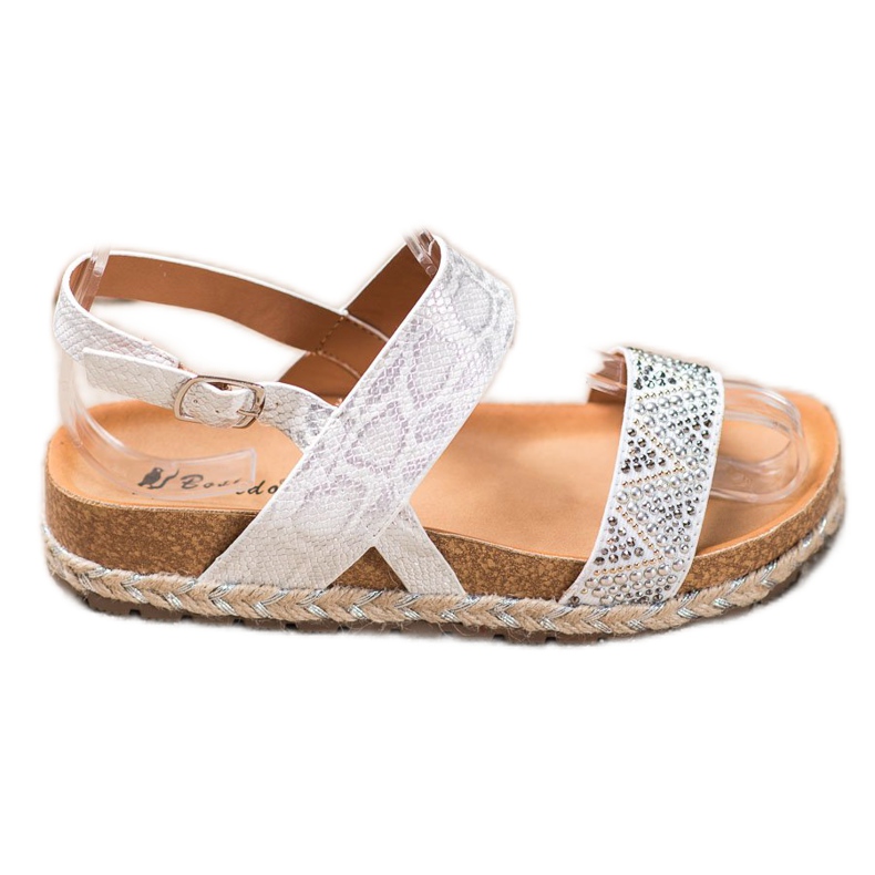 SHELOVET Sandálias brancas elegantes branco