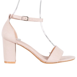 Anesia Paris Sandálias de salto alto marrom