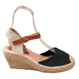 Renda Alpercatas com fivela preto