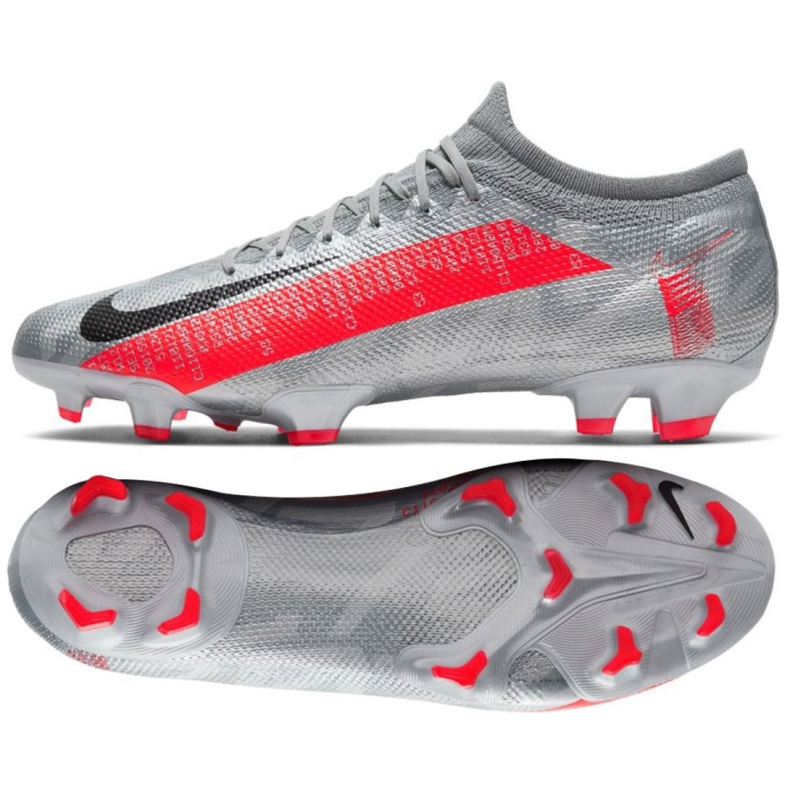 Chuteiras Nike Mercurial Vapor 13 Pro Fg M AT7901-906 multicolorido cinza