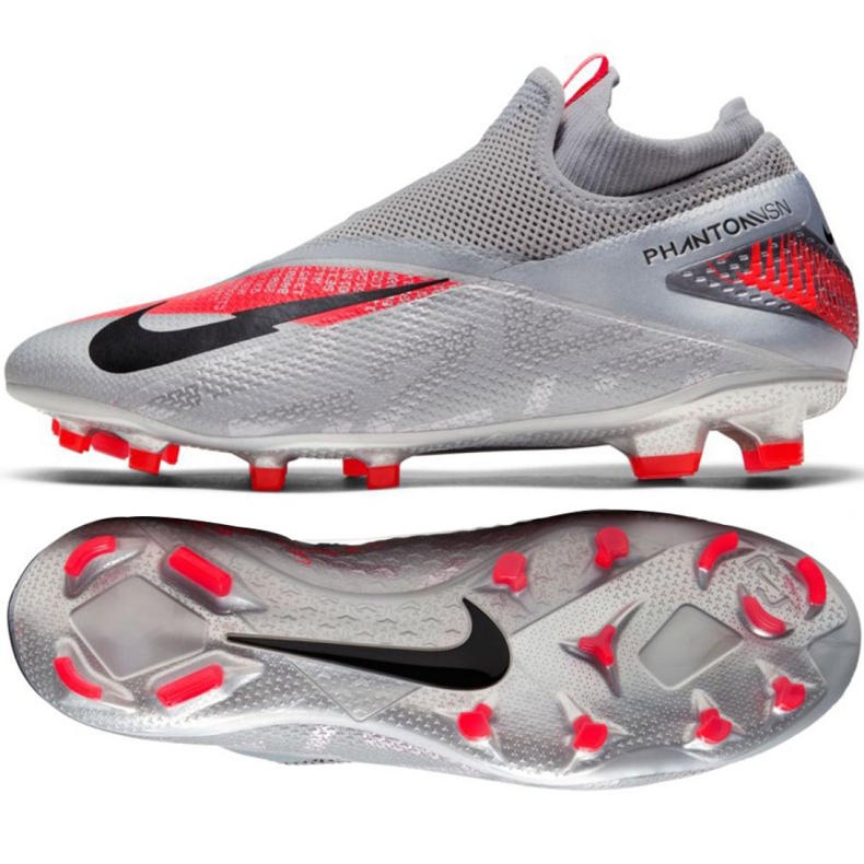 Chuteiras Nike Phantom Vsn 2 Pro Df Fg M CD4162-906 multicolorido cinza