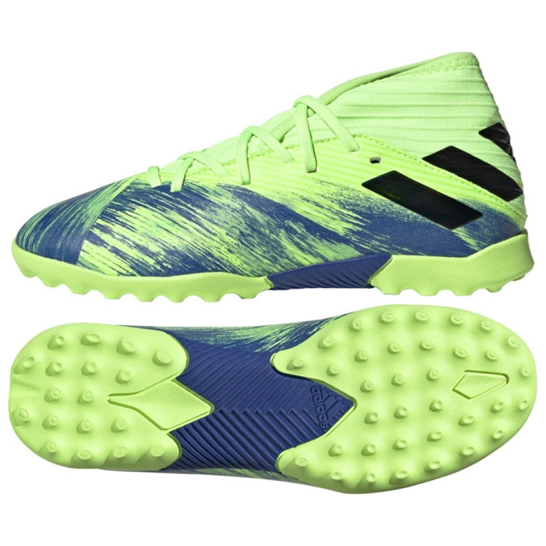 Chuteiras Adidas Nemziz 19.3 Tf Jr FV4006 multicolorido verde Chuteiras Adidas Nemziz 19.3 Tf Jr FV4006 multicolorido verde
