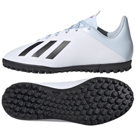 Chuteiras Adidas X 19.4 Tf Jr FV4661 multicolorido branco