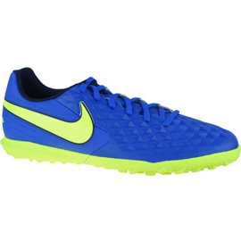 Chuteiras de futebol Nike Tiempo Legend 8 Club Tf M AT6109-474 azul multicolorido