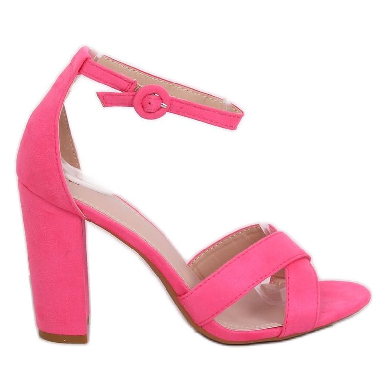 Sandálias rosa no poste TU133P Fushia