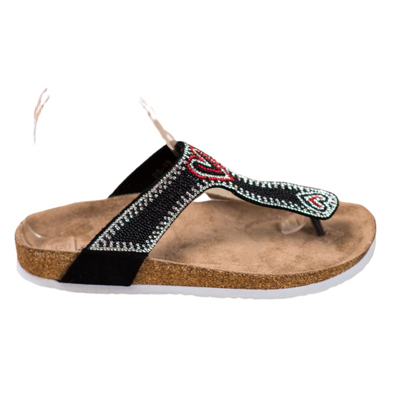 Bona Flip-flops na plataforma preto