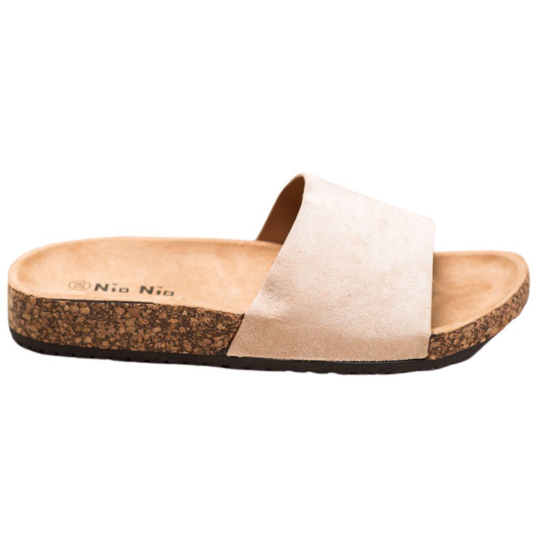 Nio Nio Chinelos clássicos na plataforma castanho