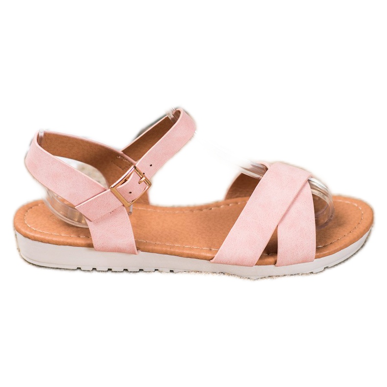 SHELOVET Sandálias Têxteis Confortáveis rosa