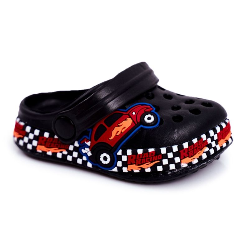 Giolan Foam Crooks Black Road Racing infantil preto vermelho