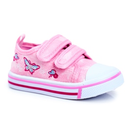 Le Scarpe Tênis infantil rosa junalo velcro