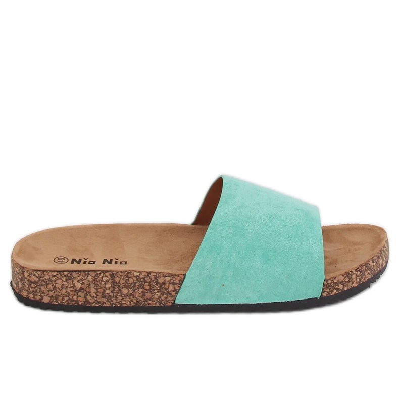 Chinelos Mint PA-354 Green Ii Species na sola de cortiça multicolorido