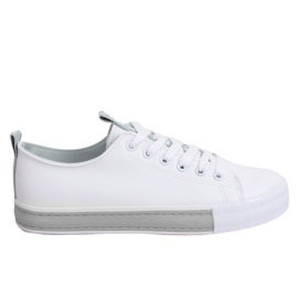Tênis feminino branco LA70P cinza