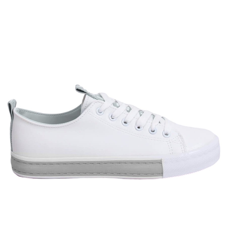 Tênis feminino branco LA70P cinza