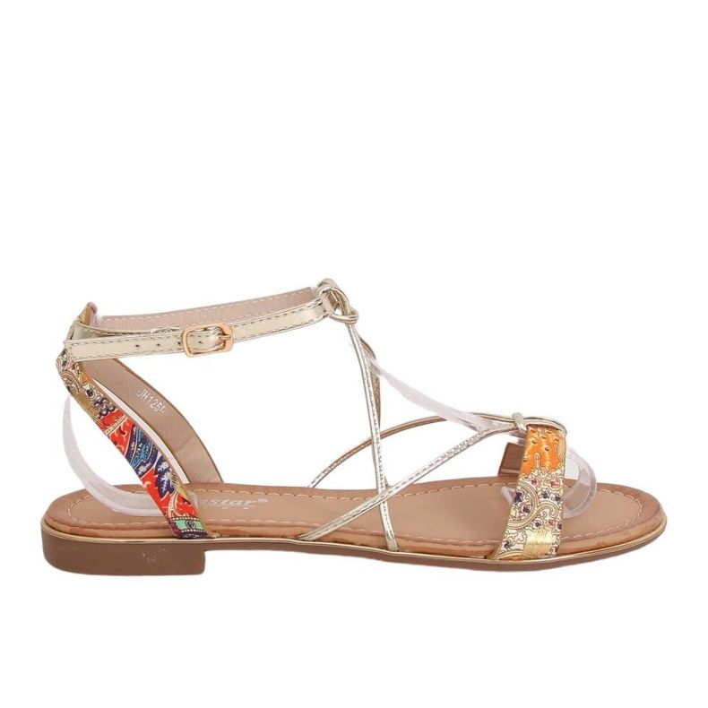 Sandálias femininas laranja JH125P Orange multicolorido