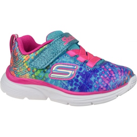 Skechers Wavy-Lites Jr 81385N-MLT multicolorido verde