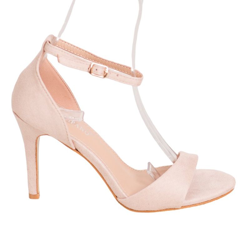 SHELOVET Salto de camurça clássico castanho