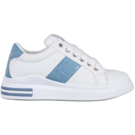 Weide Calçados Esportivos Com Insertos Azuis branco azul