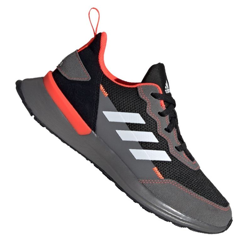Tênis de corrida adidas RapidaRun Elite Jr EG6911 preto cinza