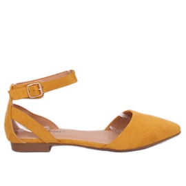 Bailarinas com fecho de mel CL73P Amarelo II Qualidade