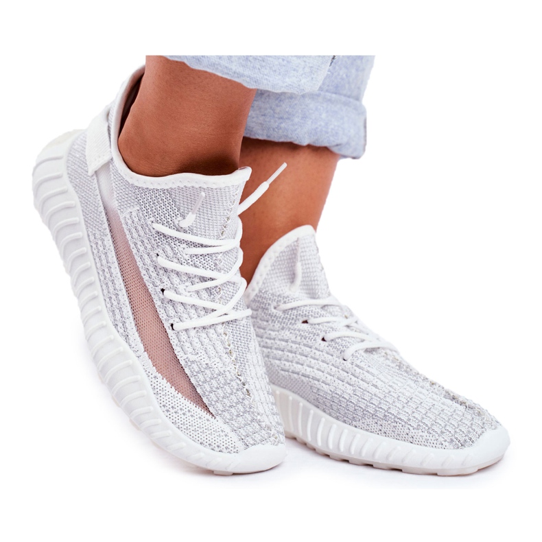 Calçado desportivo feminino, leve, arejado prateado Lumiere cinza