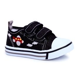 Le Scarpe Tênis infantil Nimalo Preto com Velcro