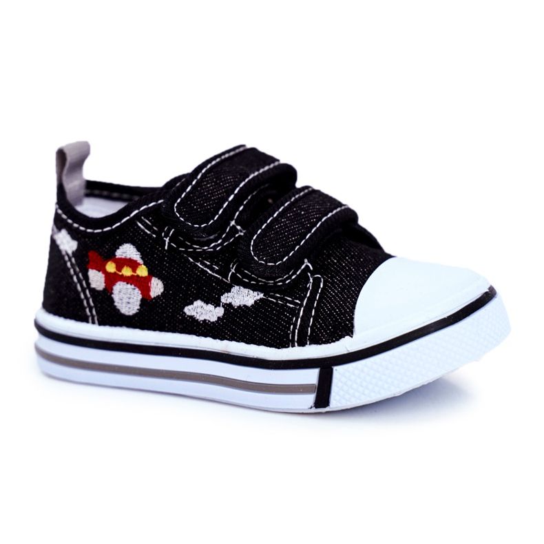 Le Scarpe Tênis infantil Nimalo Preto com Velcro