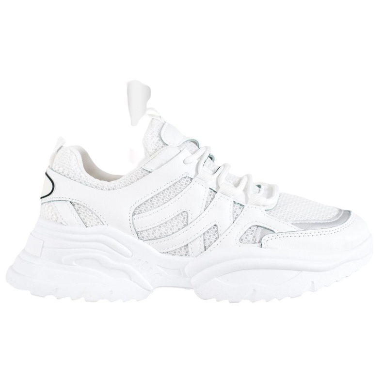 SHELOVET Tênis brancos confortáveis