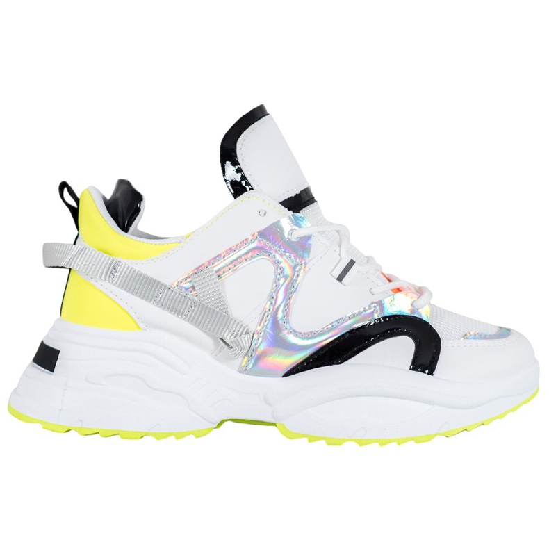 Weide Tênis da Moda branco preto cinza amarelo