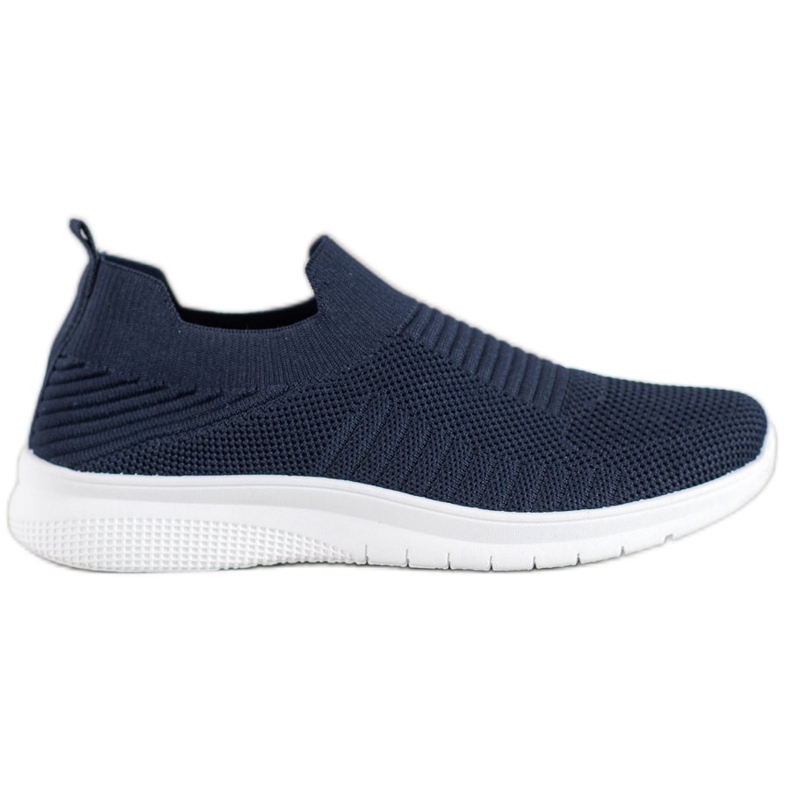 SHELOVET Sapatos Têxteis Deslizantes azul marinho