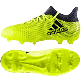 Chuteiras Adidas X 17.1 Jr S82297 multicolorido verde Chuteiras Adidas X 17.1 Jr S82297 multicolorido verde